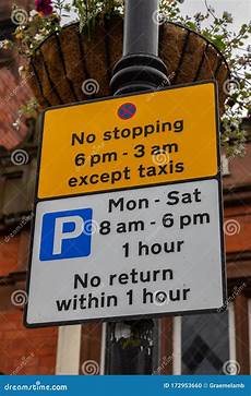 Stopping And Parking Signs